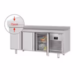 Tiefkühltisch Premium PLUS - 1960x700mm - mit 3 Türen - mit Aufkantung