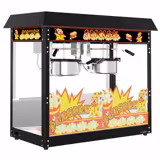 Machine à pop-corn - 2,90kW - 10kg/h - avec 2 marmite(s) - Noir