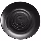(6 pieces) ZEN Round Melamine Serving Tray – Ø280 mm - Height 30 mm - Black