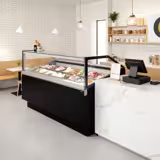 Eistheke ADAM - 1700mm - Umluft - für 18x 5 Liter oder 12x 7 Liter Eisbehälter - Schwarz