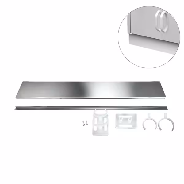 RVS plint - lengte: 1200 mm