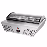 Countertop refrigerated display case - 67L - 765mm - Double glazing - square - for 8x GN 1/6 or 4x GN 1/3