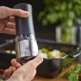 PEUGEOT | DAMAN - Electric pepper mill - Stainless steel/acrylic - Height: 160mm