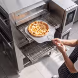 (3 stuks) Gas doorloop pizzaoven - 1550x2000mm - 230V - Touchscreen - Bandbreedte: 650mm - tot 350°C - incl. onderstel