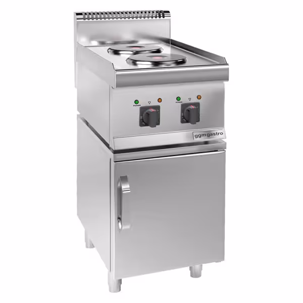 Elspis - 2x runda plattor (4 kW) - inkl. Underskåp med 1 dörr