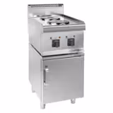 Elspis - 2x runda plattor (4 kW) - inkl. Underskåp med 1 dörr