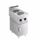 Elektroherd - 4 kW - 2 Platten Rund - inkl. Unterbau mit 1 Tür