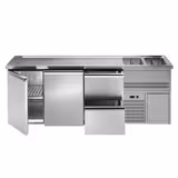 Biertheke Premium PLUS - 2500x700mm - 2 Türen & 2 Schubladen