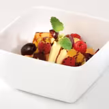 (6 pièces) Coupelles à sauce - PURE - Melamine - 50 ml - carré - Blanc