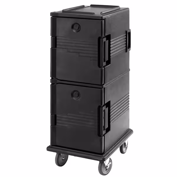 CAMBRO | Ultra Camcarts® Front-Loading Insulated Food Carrier – 8× GN 1/1 (100 mm pans) – Slate Blue