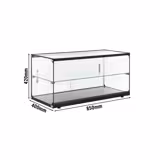 Toonbankvitrine - neutraal - gemaakt van gehard glas - 850mm