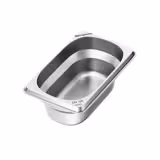 (6 stuks) Roestvrijstalen bakjes GN 1/9 - Hoogte: 65mm