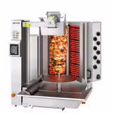 Macchina per Kebab elettrica - 8 bruciatori - forma a V - max. 130 kg