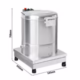 Odstředivka na salát - 20 l - 35 kg/h - 230 V - 370 W - 1400 ot/min - nerezová ocel a plast - šedá