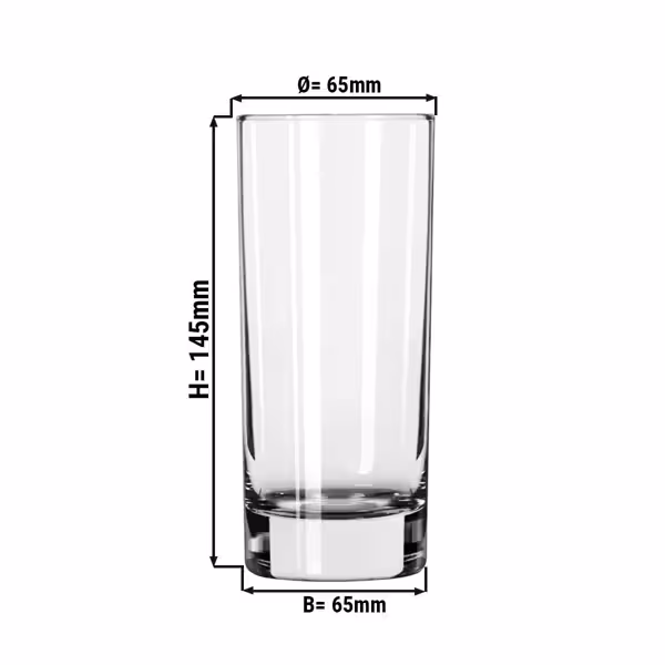 (12 pcs) Hi Ball Glass - CHICAGO - 288 ml - Clear