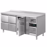 Commercial Refrigerated Worktable ECO - 1795x700 - 1 Door - 4 drawers - Upstand