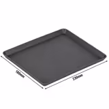 (12 pièces) Assiette Réutilisable - Carrée - Gris