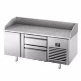 Banco pizza refrigerato PREMIUM PLUS - 1490x700mm - con 1 porta & 2 cassetti - piano in granito