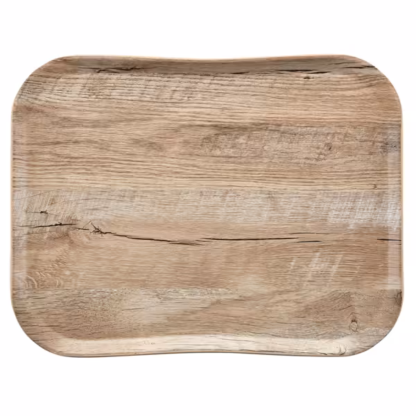(12 stuks) CAMBRO | CENTURY™ - Glasvezel dienblad - GN 1/2 - Licht eiken houteffect - Glad
