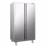 Armadio per stoviglie in acciaio inox PREMIUM - 1000x600mm - 2 porte a battente - Altezza: 1800mm
