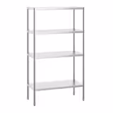 Edelstahlregal PREMIUM - 1000x490mm - mit 4 Ablagen (VERSTELLBAR)