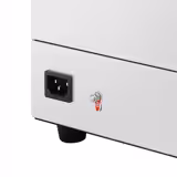 Kotač za razmazivanje maslaca - Grijaći - Nehrđajući čelik - 500 Watt - GN 1/6 - Dubina: 100 mm