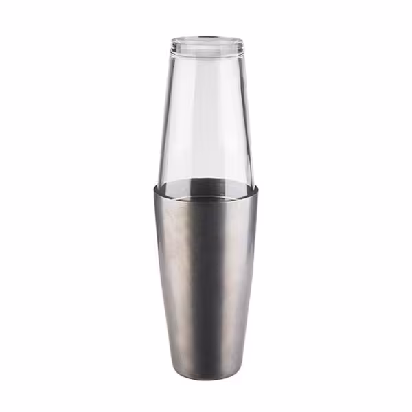(6 stuks) Boston shaker - 2-delig set - RVS - 0,7L