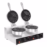 Zubereitungstisch - 1210mm - 2 Türen - für 9x GN 1/6 - inkl. Waffeleisen - Herzform