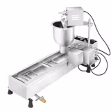 Automatische donutmachine - 13 liter - 3kW - Capaciteit: 250-400 stuks/u - Donutmaten: 40-50mm; 60-70mm; 80-90mm