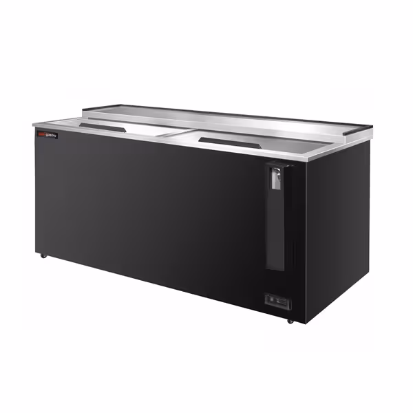 Zamrażarka skrzyniowa   do butelek - 577L - czarna