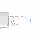 Zmywarka podblatowa do naczyń - Panel dotykowy - 6kW - kosz 500x500mm - z dozownikami detergentu i nabłyszczacza oraz pompą spustową