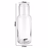 Üveg italadagoló csappal - Ø 170 mm