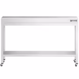 PREMIUM stainless steel workbench - 1400x600mm - with base shelf & castors