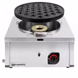 Crepera a gas PROFESIONAL - Manual - Forma: Poffertjes - para 37 uds - Ø 400mm