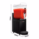 Slush-Maschine - 12 Liter - 490 Watt - Schwarz