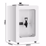 Milk warmer PREMIUM - Digital - 5L - 1.2kW - White - incl. tap