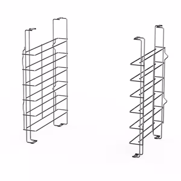 (2 stuks) Bakplaatrek - 6 niveaus - voor EN 600x400 & GN 1/1 - 80 mm tussenruimte
