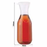 (12 stuks) CAMBRO | CAMLITER® - Drankenkaraf - 1 liter - inclusief deksel