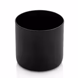 (12 pz) Menage - 4 pezzi - Altezza:200mm - supporto in acciaio inox - Servizio tovaglioli & Sale & Pepe & Stuzzicadenti - Nero