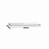 Ripiano intermedio - Acciaio inox - 1000x663mm - compatibile con Tavolo da lavoro in acciaio inox ATK107 & ATK107A