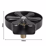 Rince-verres - avec régulateur de jet intégré - Raccord 3/8" - Noir