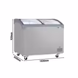 یونیت فریزری - 1030*650 میلیمتر - 209 لیتر - با درب ریلی شیشه ای
