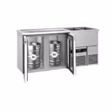 Ψυγείο Back Bar βιτρίνα - 1950x700 mm - 2 γυάλινες πόρτες