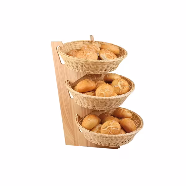 Buffet stand - Wood - 3-tier - height: 585 mm - suitable for round & square baskets