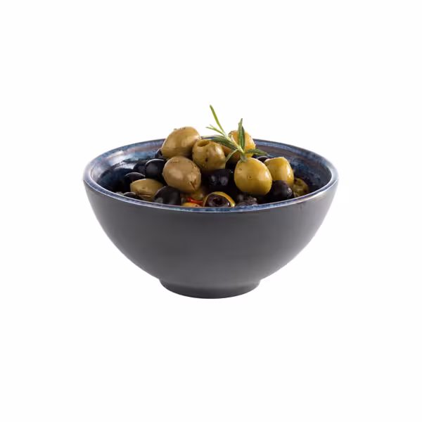 (6 stuks) kom - LOOPS - Melamine - 0,5l - vierkant - 150x150mm - Diepte: 70mm - Blauw