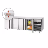 Vrieswerkbank PREMIUM - 2230x700mm - met 4 deuren