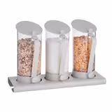 WMF | Commercial Buffet Cereal & Juice Dispenser Set – Dishwasher Safe - Grey