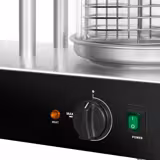 Hot Dog Steamer / Würstchenwärmer - 1,1 kW - mit 4 Heizdornen für Brötchen