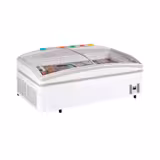 Commercial combined refrigerated and freezer island - 1990 x 920 mm - 470 litres - sliding glass lids