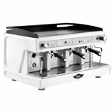 WEGA | Airy - Macchina da caffè espresso - 3 gruppi - 5,6 kW - con 2 montalatte e acqua calda - Bianco